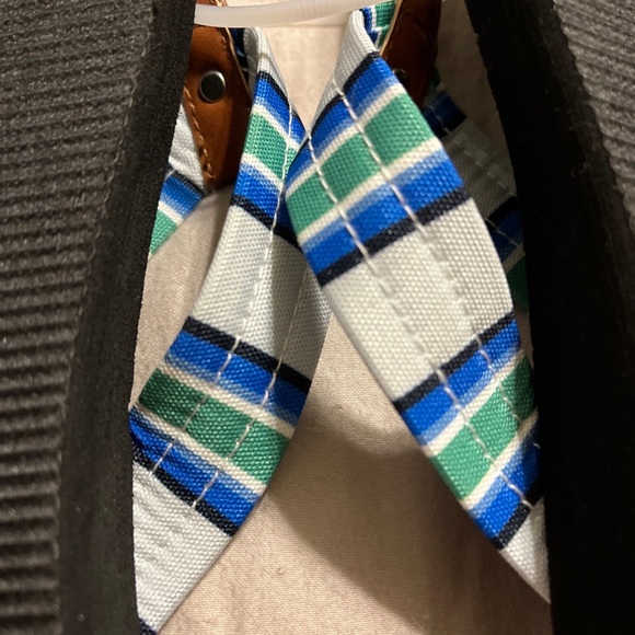 NWOB Tommy Hilfiger Cazlea Plaid Women's Flip Flops - Blue/Green Size 10. - Picture 7 of 7